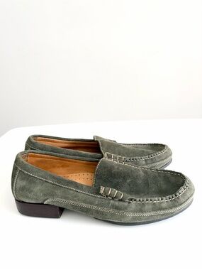 Cole Haan Country - Forest Green Suede Loafers - Preppy Heritage Size 8